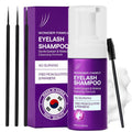 WONDER FAMILY lash shampoo kit with foaming eyelash extension cleanser, spoolie brush and microbrushes