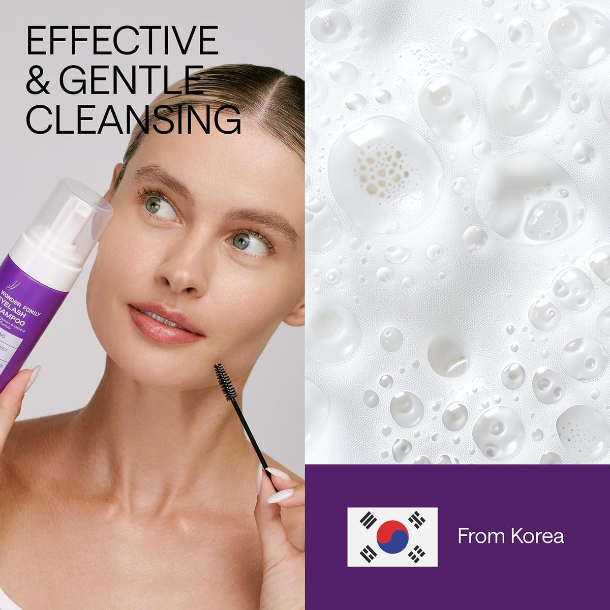 Lash cleaning kit with spoolie brush and precision microbrushes