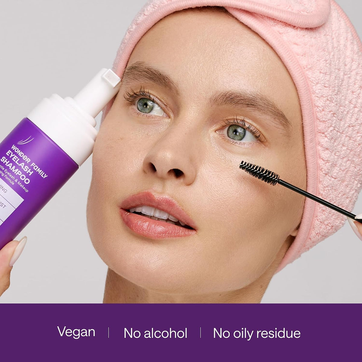 Made in Korea foaming lash cleanser for eyelash extensions