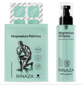 Magnesium spray product image featuring magnesium oil spray and patches